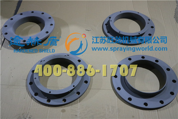 法蘭噴涂碳化鎢耐磨涂層、喉管?chē)娡磕湍ネ繉? width=